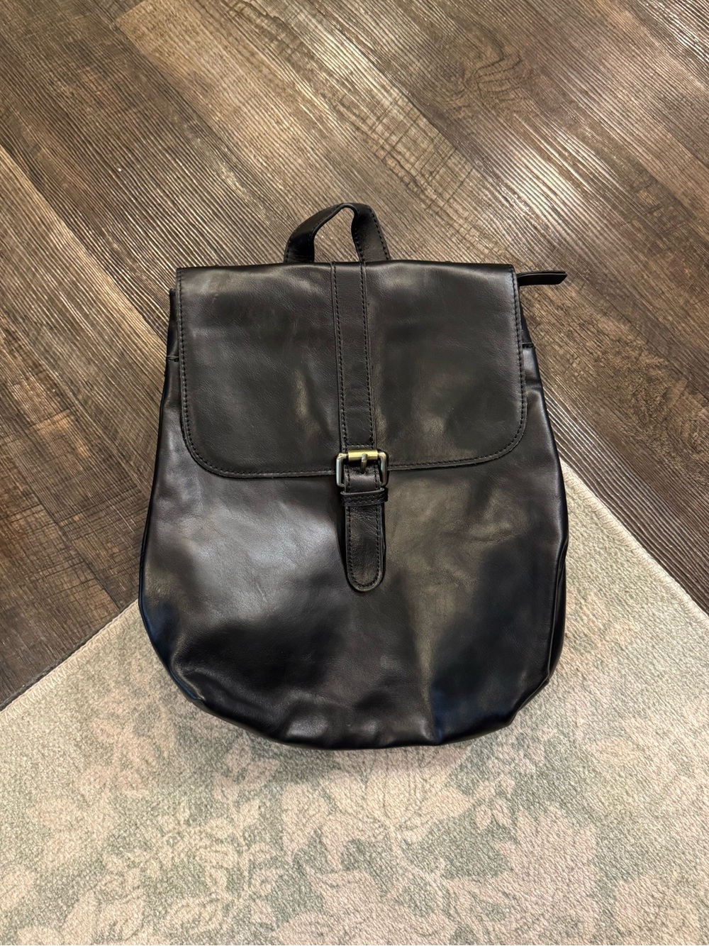 ANDAR - Brooklyn Backpack Black - 100% Premium Full Grain Oil Waxed Leather